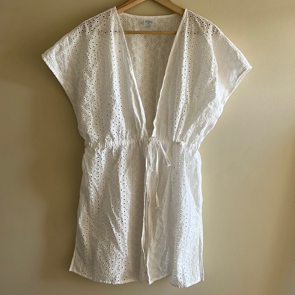Kona Sol Other - Kona Sol Eyelet Beach Cover-Up